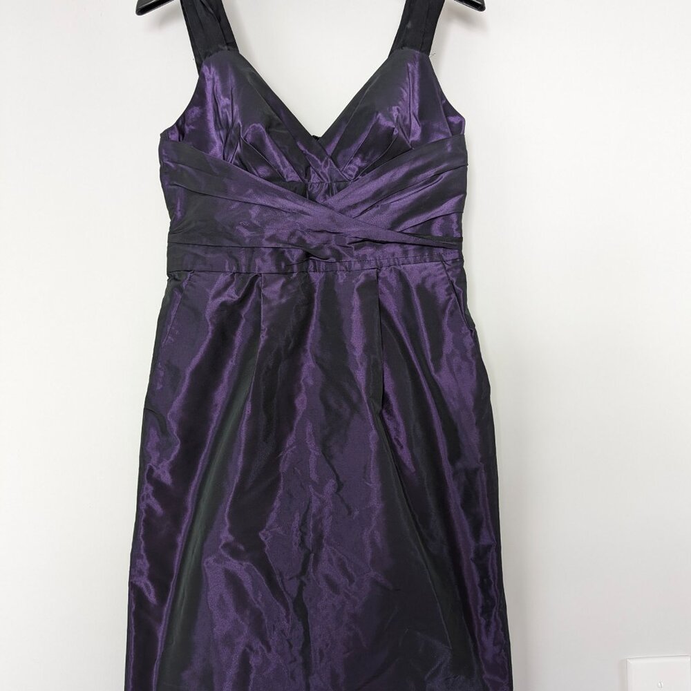 Banana Republic iridescent purple cocktail dress